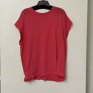 A new day Women's T shirt Pullover Short-Sleeve Extended shoulder Coral Sz XXL